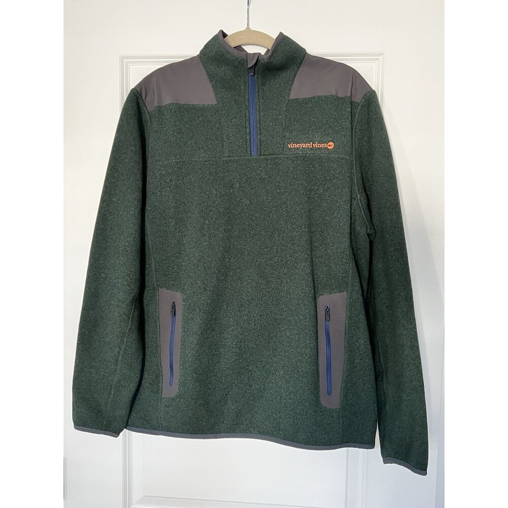 Men’s Vineyard Vines Pullover Dark Green Medium EUC